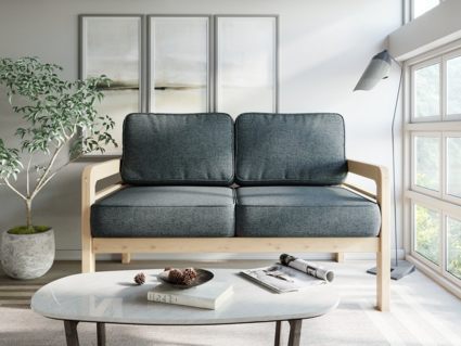 Диван Арско Бергер Мини двухместный серый Длина 136 см