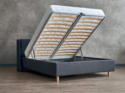 Кровать Сонум Barcelona Кашемир Горчичный (с подъемным механизмом) 80х190