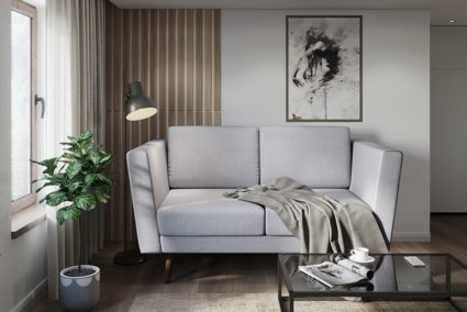 Диван Арско Гуннар двухместный светло-серый