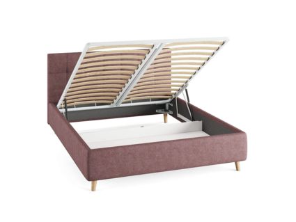 Кровать Сонум Bella Рогожка Мокко (с подъемным механизмом) 160х200