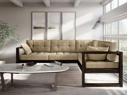 Диван Арско Астер угловой трехместный бежевый