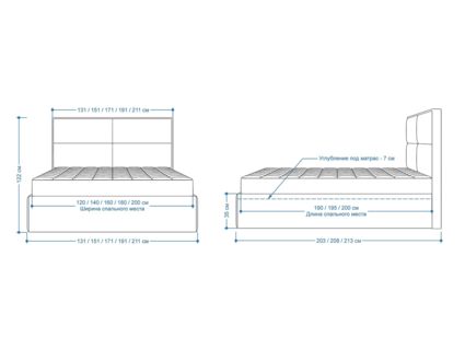 Кровать Lonax Марселла велюр Dolly-3 140х195