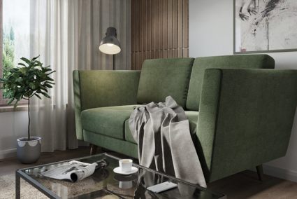 Диван Арско Гуннар двухместный зеленый Длина 161 см