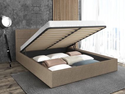 Кровать Sontelle Belart Malta Beige с подъемным механизмом 80х190