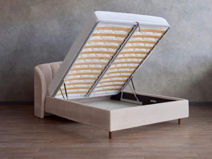 Кровать Сонум Valencia Экокожа Белый (с подъемным механизмом) 200х190