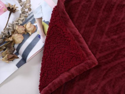 Плед Софи де Марко Флориан (марсала) 160х220