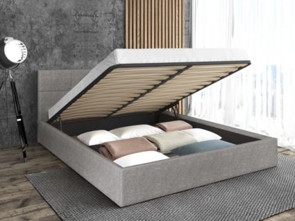 Кровать Sontelle Belart Malta Grey с подъемным механизмом 110х190