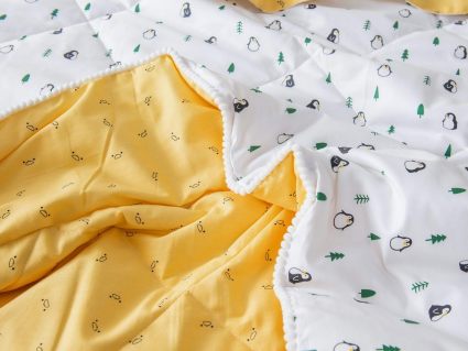 Комплект постельного белья Софи де Марко Пингвинята с одеялом 1,5-спальный