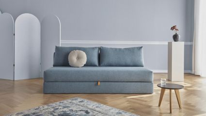 Диван Фиеста Мебель Джелонг Лайт велюр Vivaldi 14 синий Длина 200 см